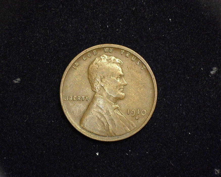 1910 S Lincoln Wheat Cent F - US Coin