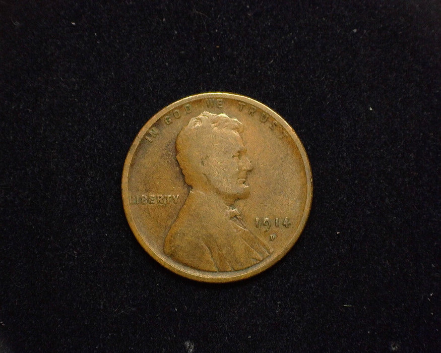1914 D Lincoln Wheat Cent VG - US Coin