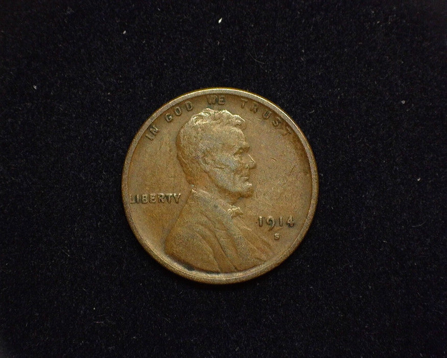 1914 S Lincoln Wheat Cent VF - US Coin