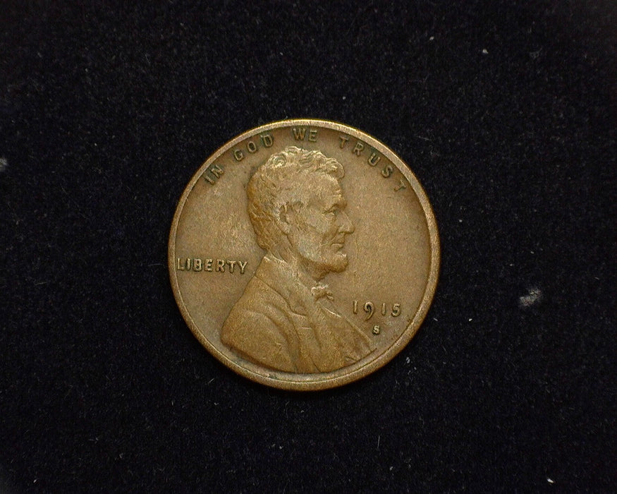 1915 S Lincoln Wheat Cent F/VF - US Coin
