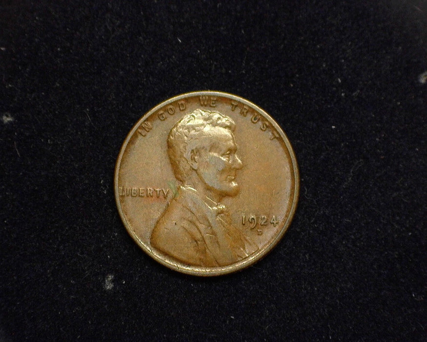 1924 D Lincoln Wheat Cent F/VF - US Coin