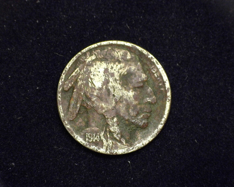 1914 S Buffalo Nickel F Corroded. - US Coin
