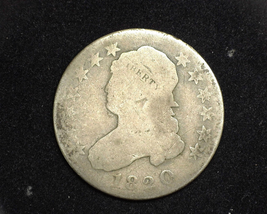 1820 Large O Capped Bust Quarter G - US Coin