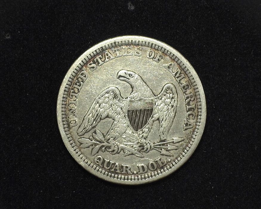 1857 Arrows Liberty Seated Quarter VF - US Coin