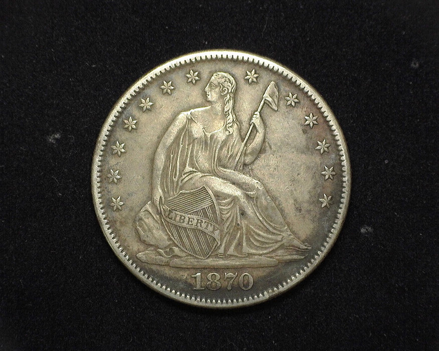 1870 Liberty Seated Half Dollar VF/XF - US Coin