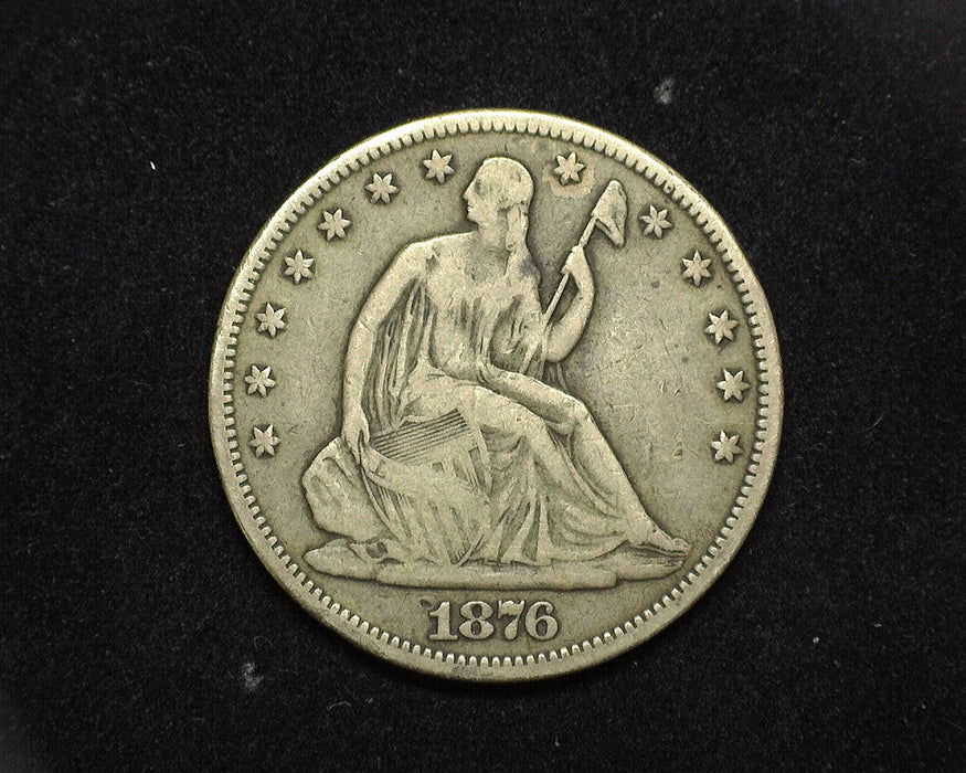 1876 CC Liberty Seated Half Dollar VG - US Coin