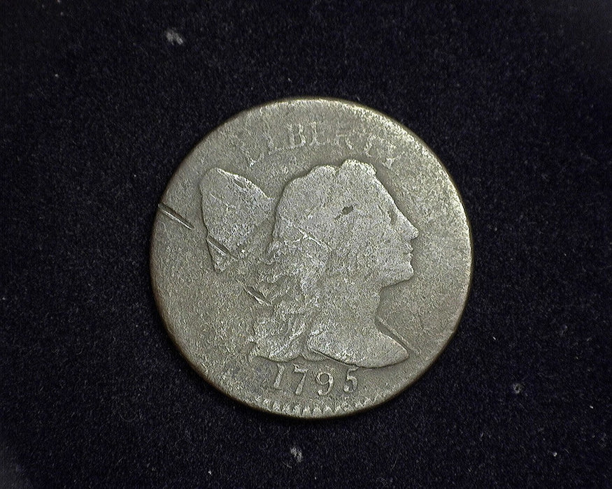 1795 Plain edge Flowing Hair Cent VG Scratching porosity. - US Coin