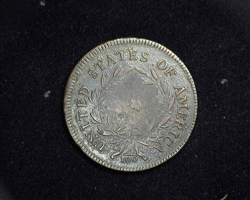 1796 Liberty Cap Large Cent Draped Bust Cent F Scratch porous - US Coin