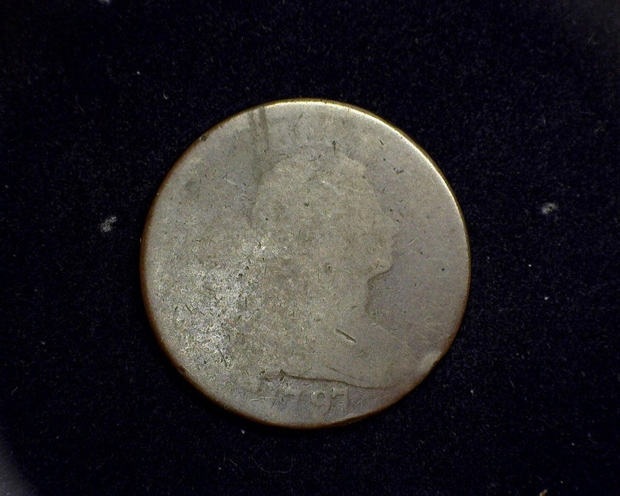 1797 Stems Large Cent Draped Bust Cent AG - US Coin