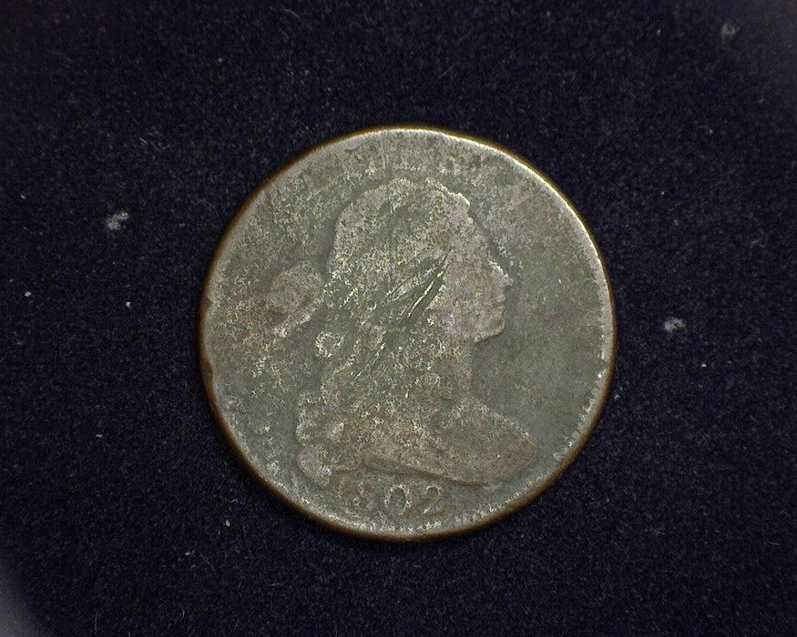 1802 Large Cent Draped Bust Cent VG Scratch - US Coin