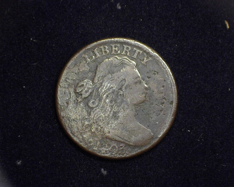 1803 Draped Bust Large Cent Large date. Large fraction. Slight pitting. F - US Coin