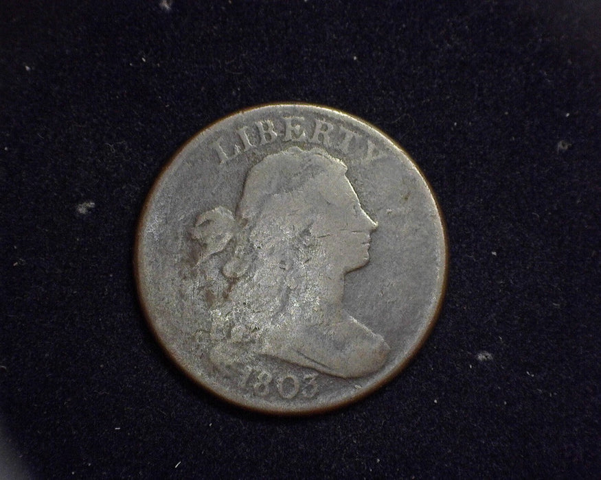 1803 Large Cent Draped Bust Cent VG - US Coin