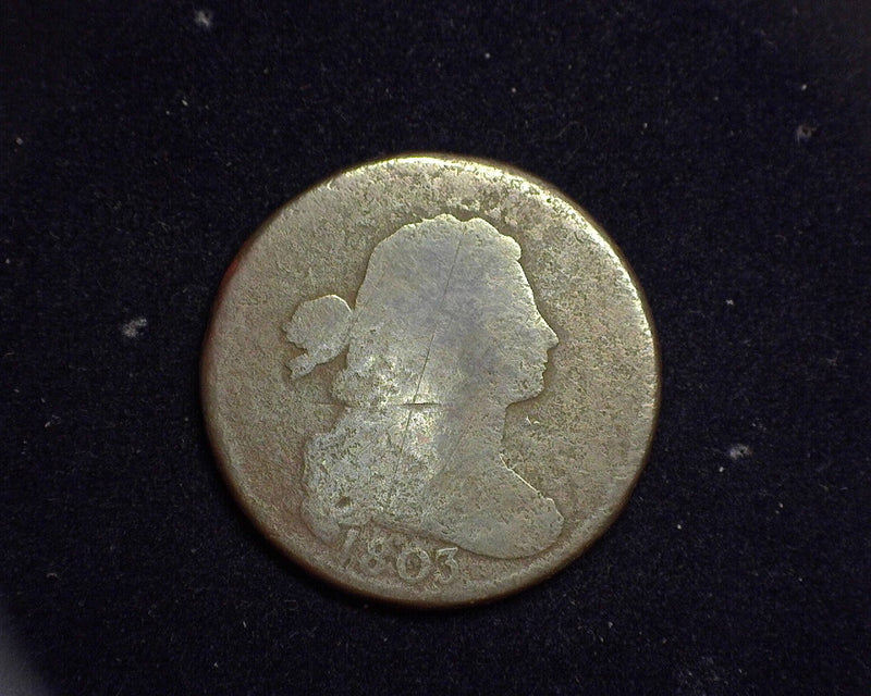 1803 Draped Bust Large Cent G - US Coin