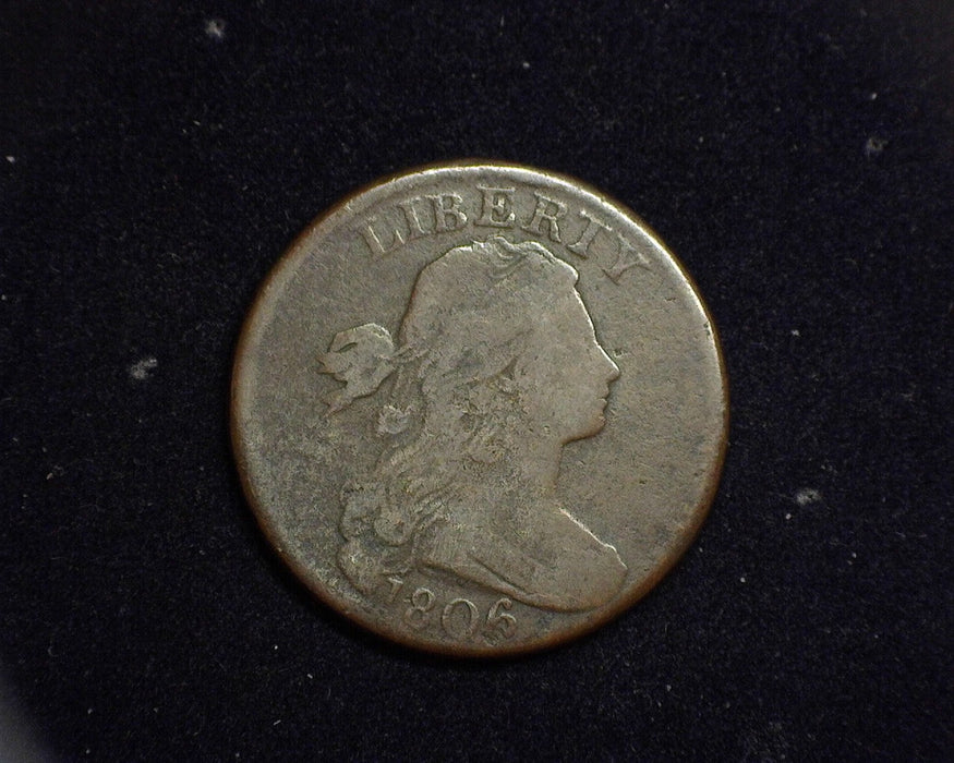 1806 Large Cent Draped Bust Cent F - US Coin