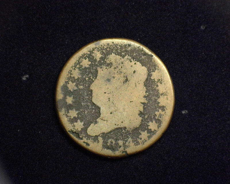 1814 Classic Head Large Cent Pitting. G - US Coin