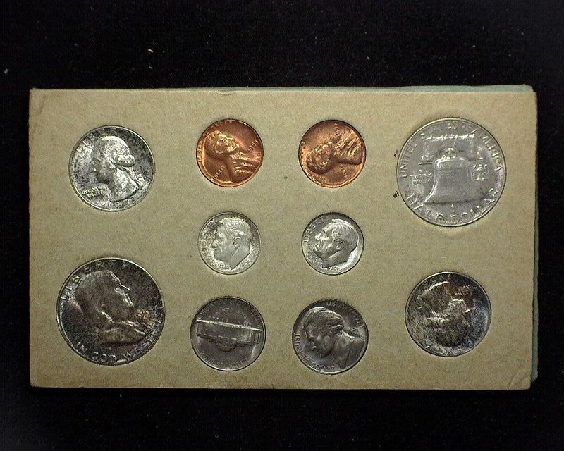 1953 Mint set in the original envelope and cardboards. Double coins from all the mints. Nice set beautifully toned. Nice set.
