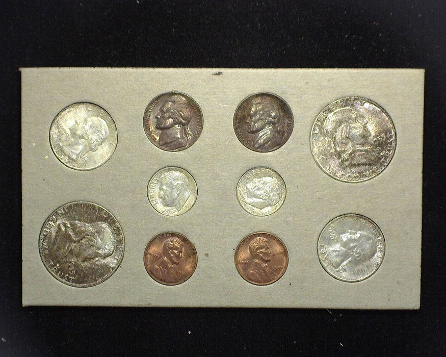 1955 Mint set in the original envelope and cardboards. Beautifully toned. Double coins from all the mints. Gorgeous set.