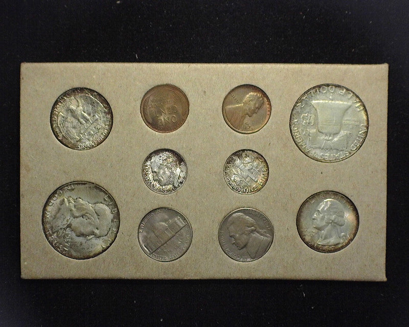 1957 Mint set in the original evelope and cardboards. Double coins from all the mints. Beautifully toned.