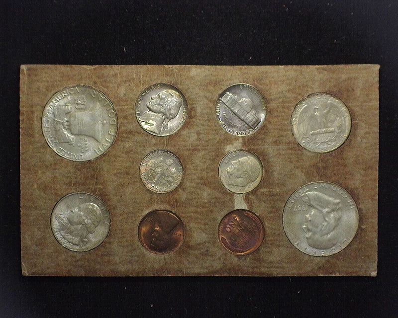 1957 Mint set in the original evelope and cardboards. Double coins from all the mints. Beautifully toned.