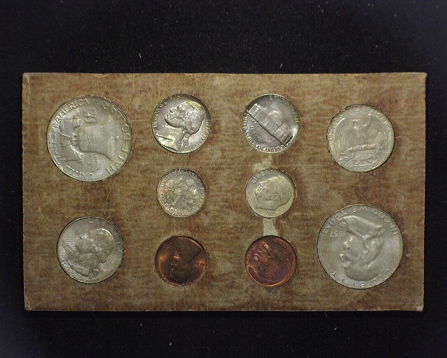 1957 Mint set in the original evelope and cardboards. Double coins from all the mints. Beautifully toned.