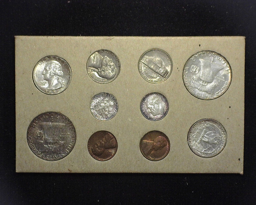 1957 Mint set in the original evelope and cardboards. Double coins from all the mints. Beautifully toned.