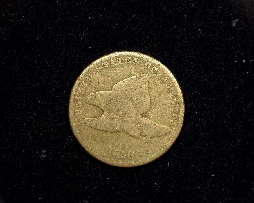 1858 Flying Eagle Cent G Small letters