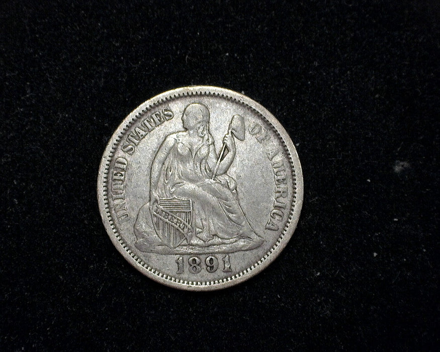 1891 O Liberty Seated Dime VF - US Coin