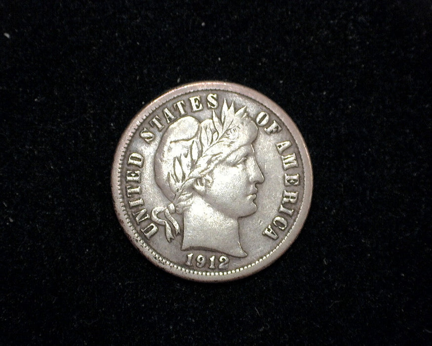 1912 D Barber Dime F - US Coin