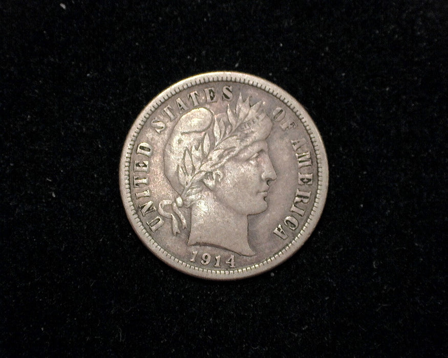1914 Barber Dime VF - US Coin