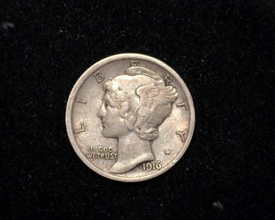 1916 Mercury Dime XF - US Coin