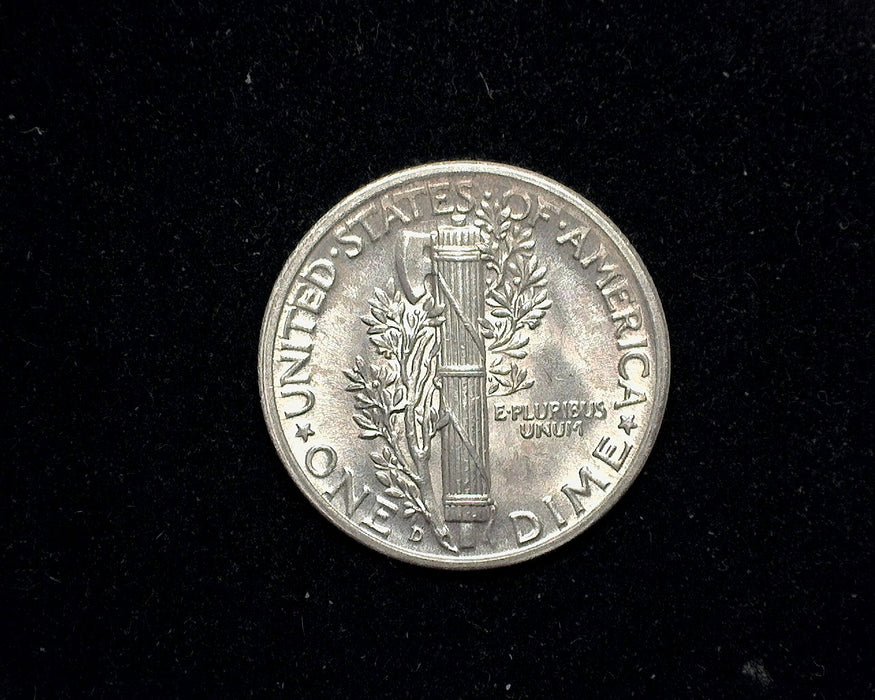 1937 D Mercury Dime BU MS-64 FSB - US Coin