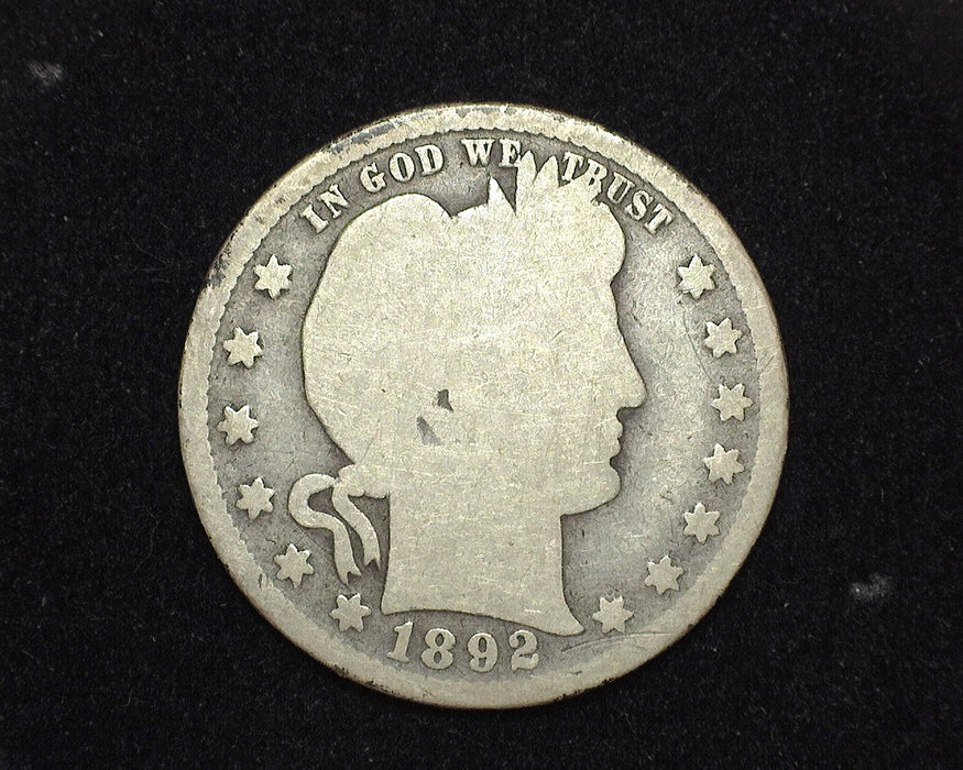 1892 S Barber Quarter AG - US Coin