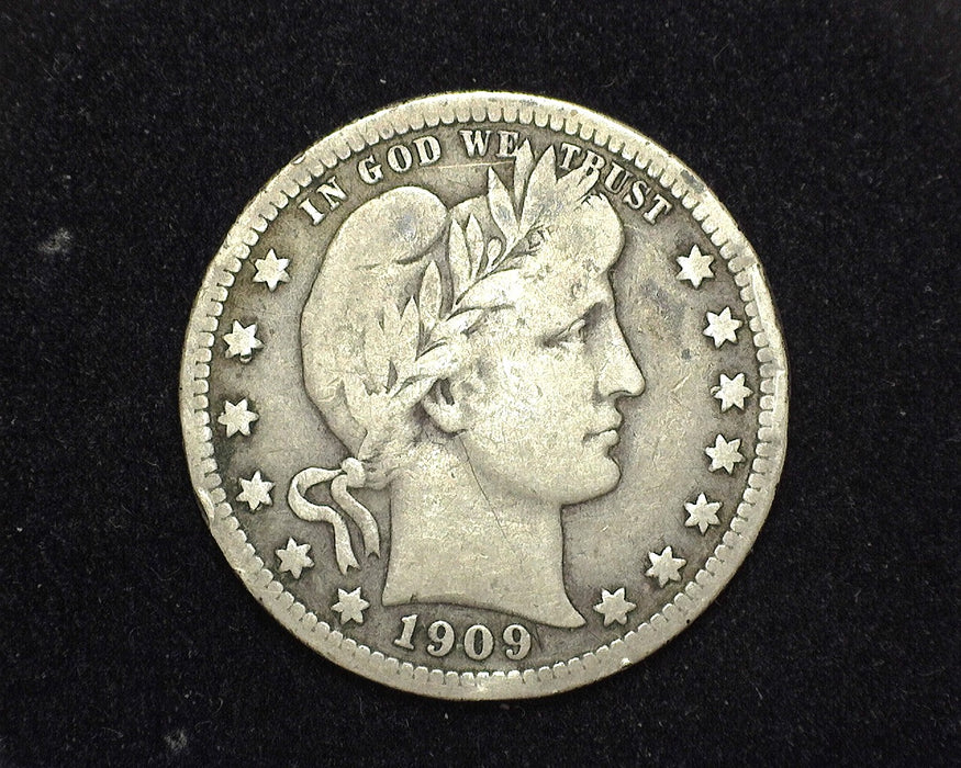 1909 Barber Quarter F - US Coin