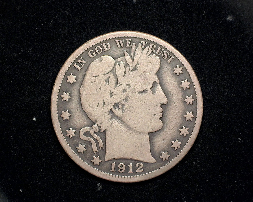 1912 S Barber Half Dollar VG+ - US Coin