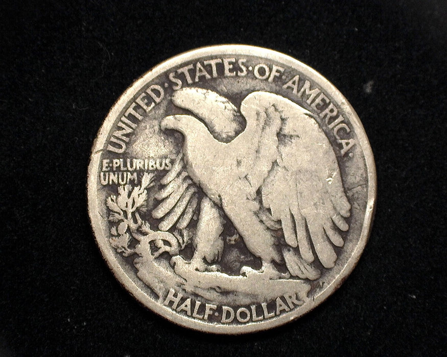 1916 Walking Liberty Half Dollar VG Rim hit. - US Coin