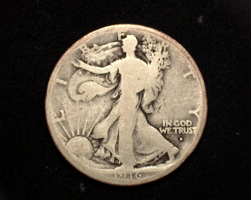 1916 D Walking Liberty Half Dollar G/VG - US Coin