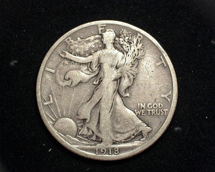 1918 S Walking Liberty Half Dollar F - US Coin