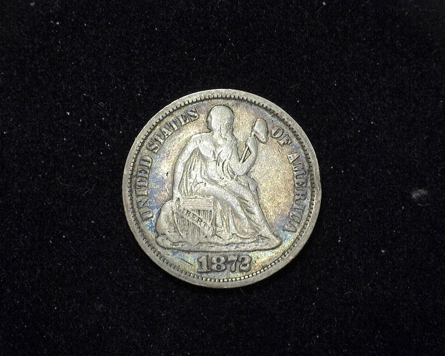 1872 Liberty Seated Dime F - US Coin