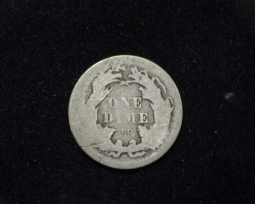 1875 CC Liberty Seated Dime AG/G - US Coin