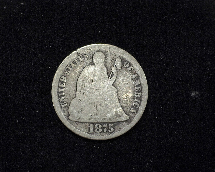 1875 CC Liberty Seated Dime AG/G - US Coin
