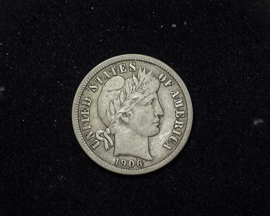 1906 Barber Dime F/VF - US Coin