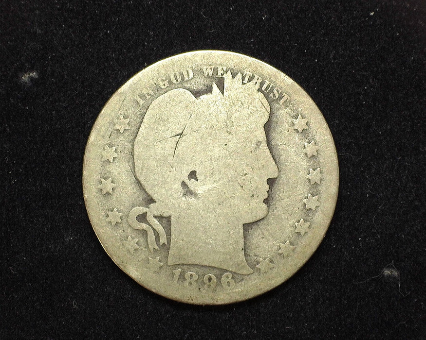 1896 O Barber Quarter AG - US Coin