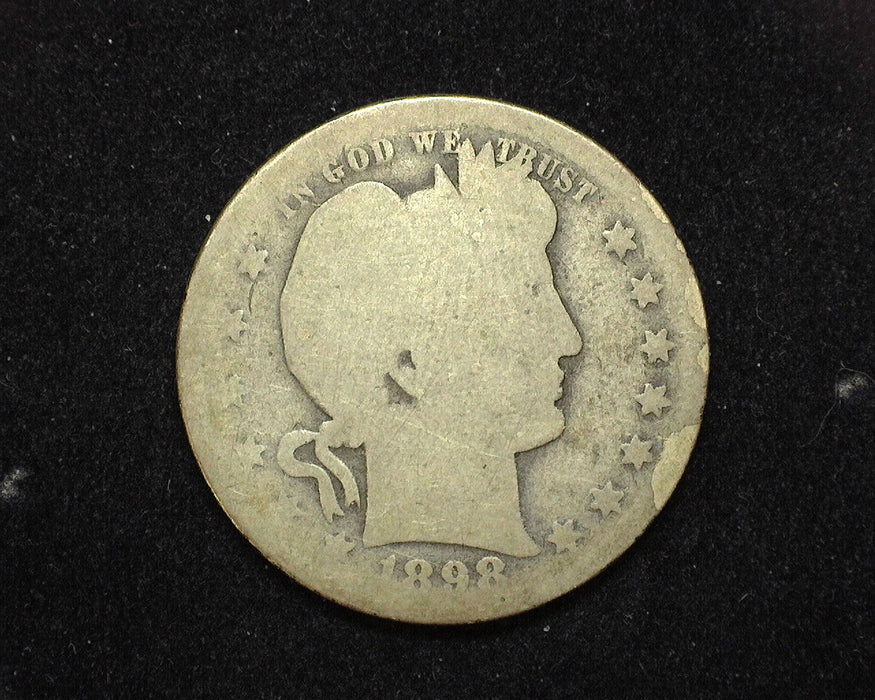 1898 O Barber Quarter AG - US Coin