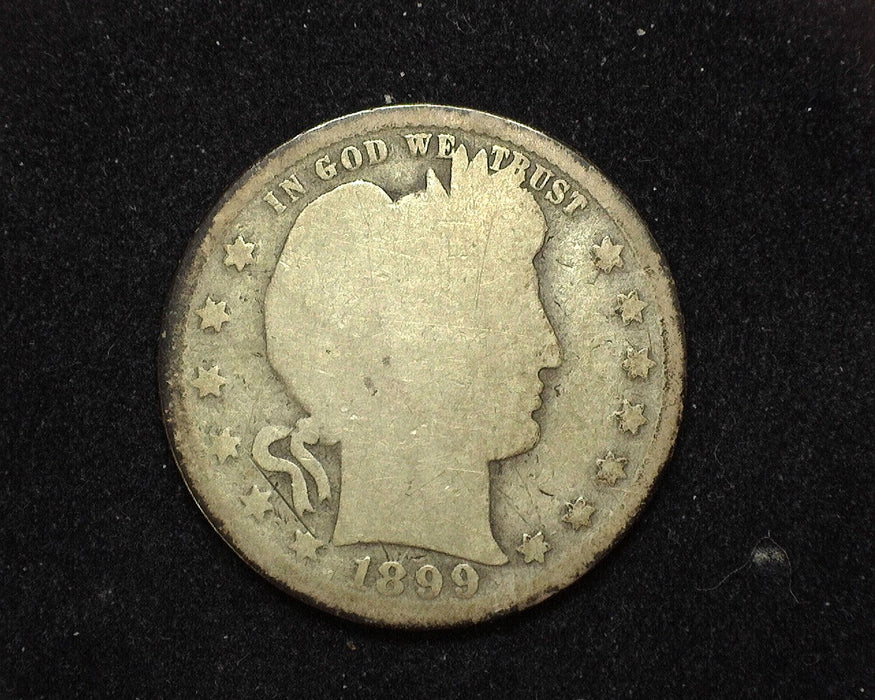 1899 S Barber Quarter AG - US Coin