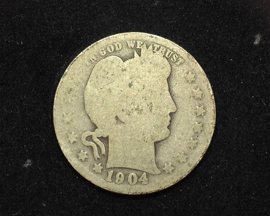 1904 O Barber Quarter AG - US Coin