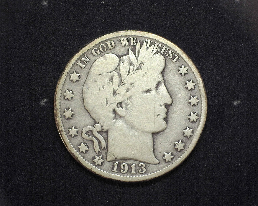 1913 D Barber Half Dollar VG - US Coin