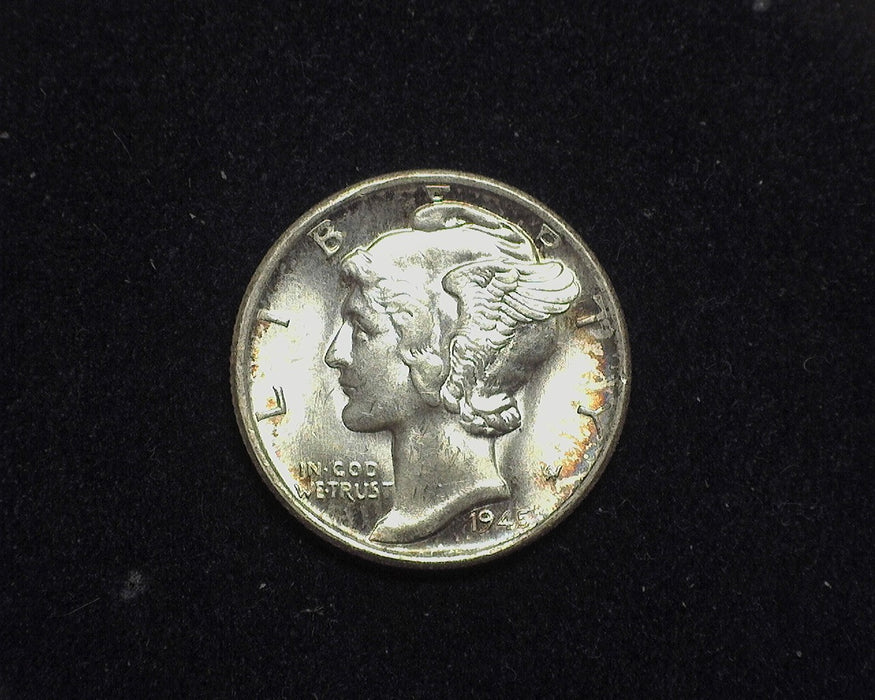 1945 S Micro S Mercury Dime BU Choice - US Coin