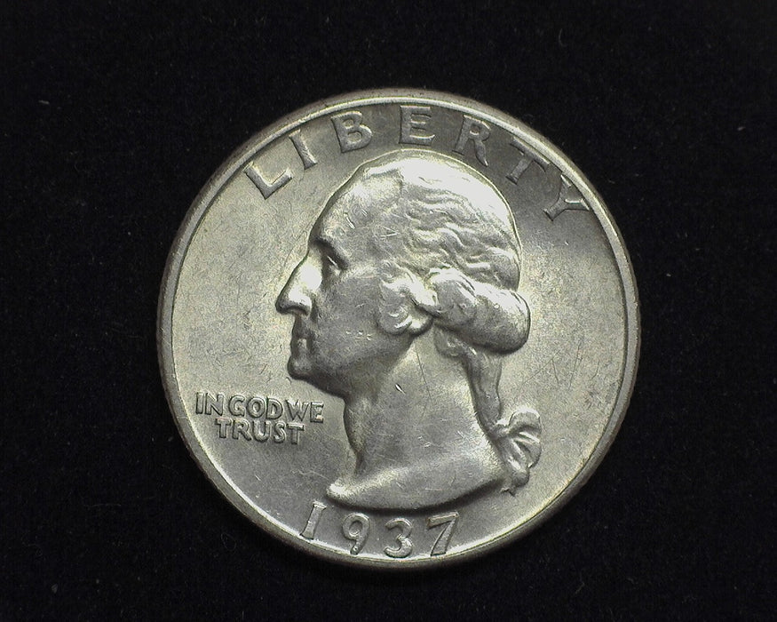 1937 D Washington Quarter BU - US Coin