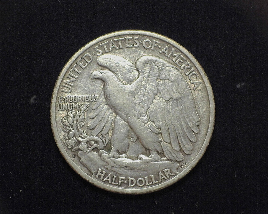 1920 D Liberty Walking Half Dollar VF - US Coin