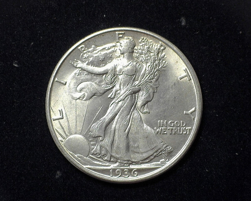 1936 D Liberty Walking Half Dollar BU - US Coin